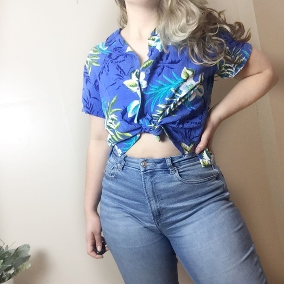 [White Stag] Women's Tropical Hawaiian Button Down Shirt - Picture 2 of 9